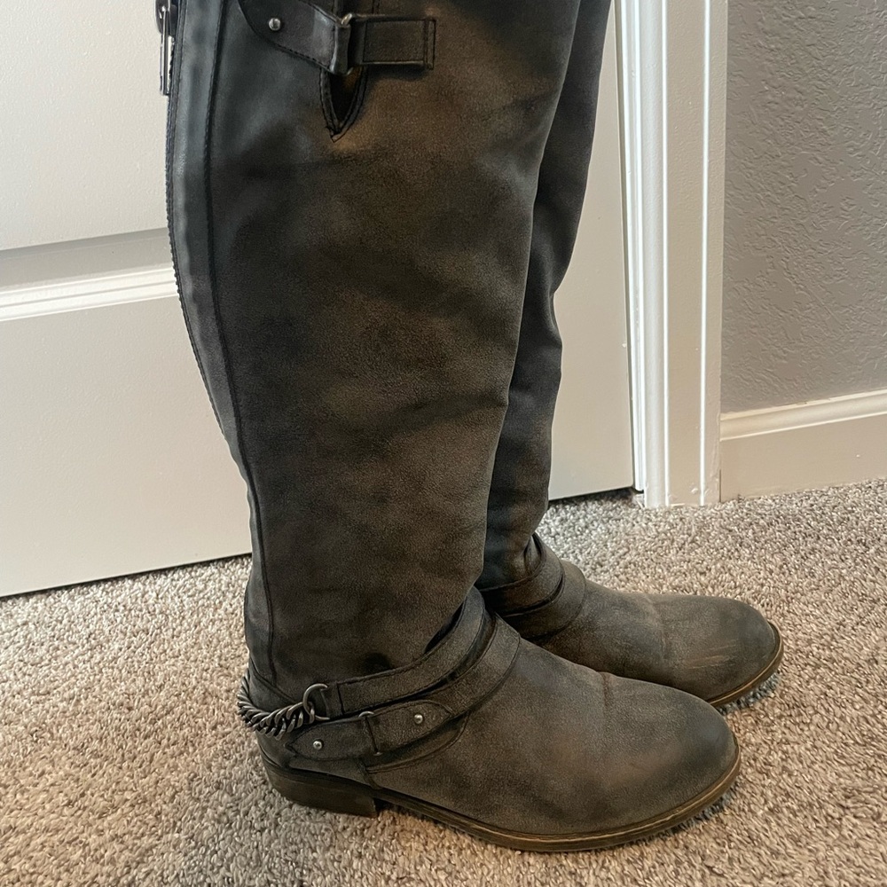 Madden Girl Black Over the Knee Boots